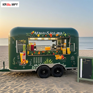 Cuisine mobile au look vintage, façade en aluminium classique, remorque alimentaire rétro, stand de concession pour camion de tacos - Product Image 3