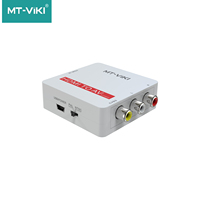 Convertisseur Mini HDMI vers AV de haute qualité avec sortie PAL NTSC, boîtier moulé, HDMI 1080P 60Hz, vente en gros, convertisseur audio-vidéo