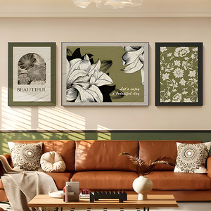 Hiện Đại 3D Triptych Leopard Sơn Cao Cấp Cổ Pháp Ý Nghĩa Cho Sofa Nền Tường Trang Trí Nội Thất Treo Phòng Khách Vải - Product Image 4