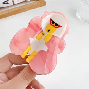 ZiTeng dulce lindo <span class=keywords><strong>Shiba</strong></span> <span class=keywords><strong>Inu</strong></span> Matsu tiburón Clip accesorios para el cabello nuevo avanzado ácido acético empalme horquilla decorativa para el cabello - Product Image 5