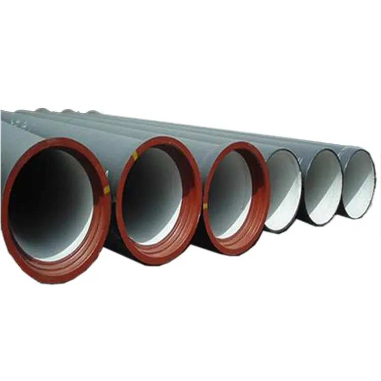 Harga pabrik Ductile pipa besi kelas K9 C25 C30 C40 ISO 2531 BS En 545 En 598 Ductile Cast pipa besi untuk sistem air