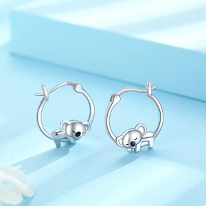 Cute Koala Earrings for Women Lovely Animal Design Daily Fashion Ear Jewelry - Product Image 2