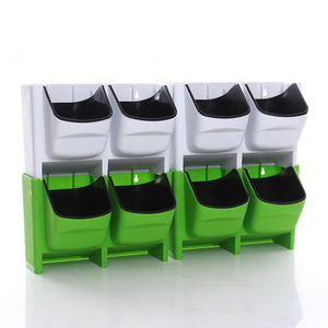 New products self watering stackable colorful wall hanging plastic flower pot for gardens