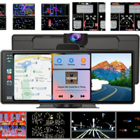 Moniteur de tableau de bord de voiture intelligent IPS de 10.26 pouces avec transmetteur FM sans fil CarPlay Android Auto Voice Control pour MirrorLink Stereo