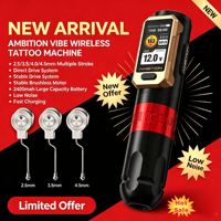 Ambitieus Vibe 2.5/3.5/4.0/4.5mm slaglengte borstelloze motor professionele direct drive draadloze tattoo pen machine voor artiesten lichaamskunst