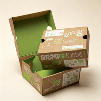 Boîte d'expédition en carton ondulé en gros, boîte en carton kraft, emballage écologique pour fruits, emballage cadeau, emballage de colis postal