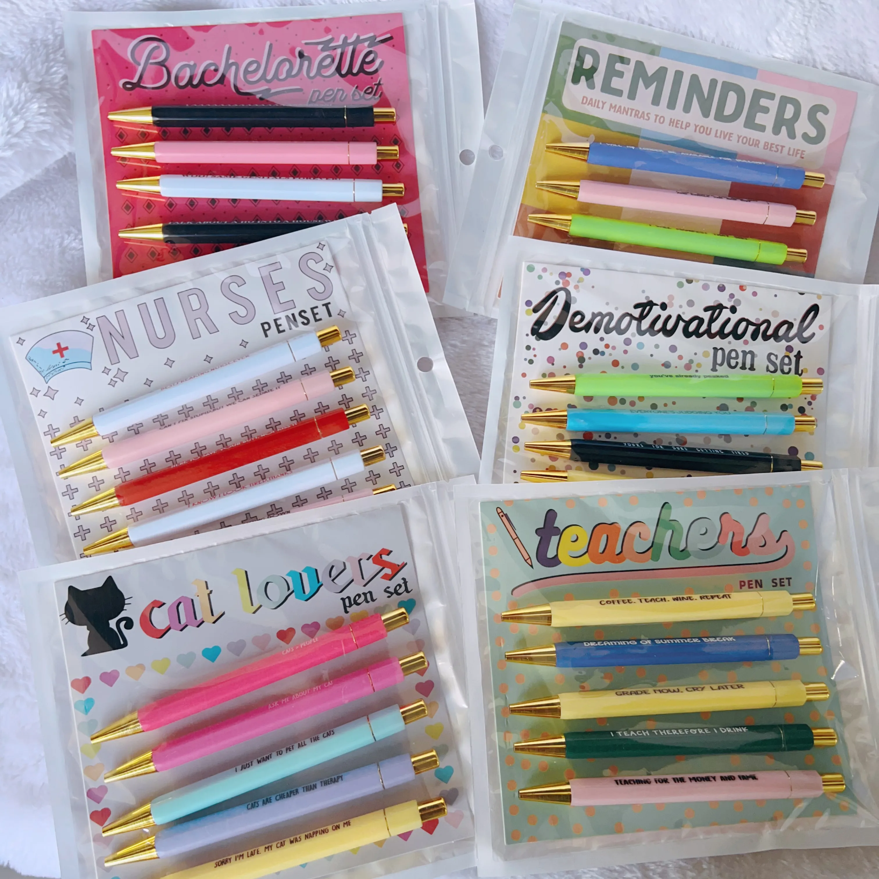 New Designs Nurse Mama Gifts Personalized Quotes Click Ballpoint Pen Funny Daily Gift Pen Set