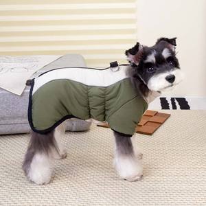2025 신제품 고품질 클래식 코튼 장식용 세탁 가능 안전 의류 리드 더 로프 도그 코트 겨울용 - Product Image 2