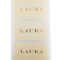 Autocollants de bouteille de parfum personnalisés avec logo transparent Étiquettes cosmétiques transparentes en feuille d'or Texte personnalisé Logo Autocollants transparents
