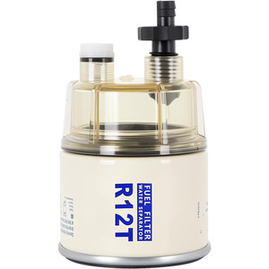 Ensemble séparateur d'eau et de carburant R12T pour moteur hors-bord marin, moteur à essence avec vanne de vidange et raccords en laiton - Product Image 2