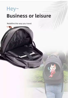 Sac à dos de marche avec ventilateur hologramme Sac à bandoulière holographique avec éclairage LED pour la publicité