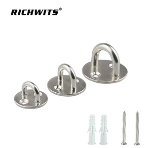 RICHWITS Hebilla Redonda de Acero Inoxidable ZB6303 para Puerta, Placa de Fijación para Barco/RV, Impermeable y Duradera - Product Image 4