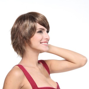 Venta al por mayor <span class=keywords><strong>de</strong></span> la peluca <span class=keywords><strong>de</strong></span> pelo corto hombres para chica <span class=keywords><strong>de</strong></span> moda sintético 8 pulgadas bob <span class=keywords><strong>pelucas</strong></span> - Product Image 3