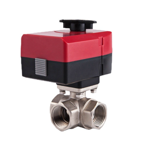 Válvula de Bola Motorizada de <span class=keywords><strong>3</strong></span> Vías Integrada Manual y Automática, Válvula de Agua Eléctrica OEM Adecuada para Sistemas de Calefacción y Ventilación - Product Image 3