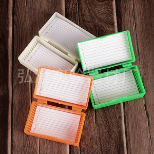 Hongbolai 12-Slide Glass Slide Box Thickened Pathology Storage Case <b>Microscope</b> Slides - Product Image 2
