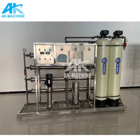 Machine de traitement d'eau potable automatique en acier inoxydable, équipement de purification RO, pompe PLC pour hôtels et écoles