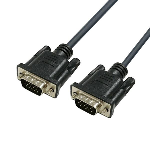 VGA D-Sub 15Pin Male to Male Cable with PVC Jacket DB 15 Pin Cable for Computer and DVD Player