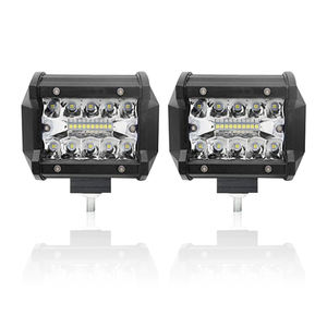 Barre lumineuse LED de travail et de conduite 40W 4 pouces 12V pour camions - Ajustement universel 6000 Lumens 6000K Blanc - Product Image 6