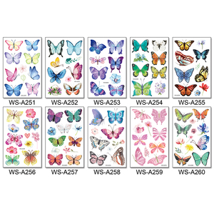 Serie farfalla <span class=keywords><strong>tatuaggi</strong></span> temporanei personalizzati per bambini braccio del corpo del tatuaggio adesivo stampato su carta - Product Image 4
