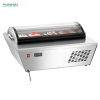 Vitrine réfrigérée pour salades de comptoir commercial, refroidisseur de nourriture pour buffet, vitrine réfrigérée, réfrigérateur