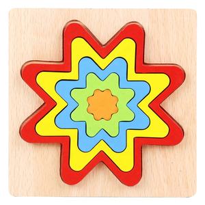 Puzzle <span class=keywords><strong>Montessori</strong></span> con Forme per Bambini, Giocattoli Educativi per l'Apprendimento Precoce, Tavola con Pioli per Abbinamento in Legno - Product Image 5