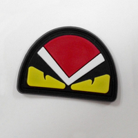 Directement d'usine bas quantité minimale de commande patchs en caoutchouc écologiques personnalisés logo 3D étiquette de patch en caoutchouc souple en PVC