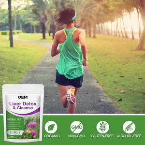 Té Herbal Desintoxicante para el Hígado OEM, Mezcla de Cardo Mariano, Diente de León y Cúrcuma, Reduce la Hinchazón, Apoyo para la Pérdida de Peso, 20 Bolsitas de Té - Product Image 2