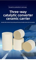 Convertisseur catalytique Euro VI à trois voies, substrat céramique 400 mesh 35 mil, support haute porosité, catalyseur d'oxydation diesel