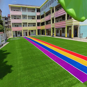 Meisen giá thấp thân thiện với môi cỏ nhân tạo 25mm cho Kid playarea ngoài trời công viên vườn cảnh quan Đường Băng theo dõi sàn thể thao <span class=keywords><strong>Turf</strong></span> - Product Image 5