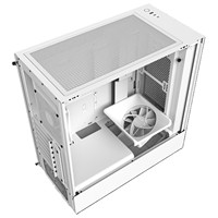 Estuche para juegos NZXT H5 Flow BLACK & WHITE Estuche compacto de flujo de aire de Torre media Chasis de PC con 2 ventiladores F120Q en el interior