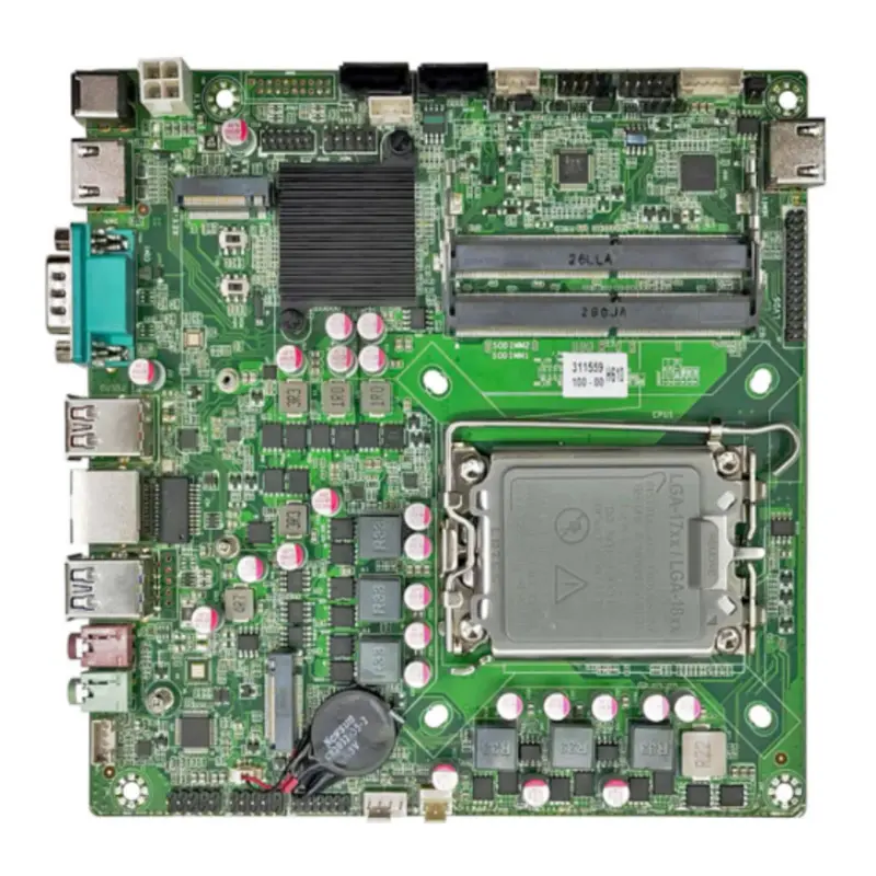 Intel LGA 1700 arayüz desteği 12th ve 13th nesil Celeron Pentium Core serisi 65W işlemci b610 anakart