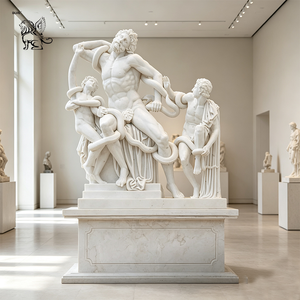 Statue de la Déesse du Blé en Marbre Blanc Poli Sculptée à la Main pour l'Entrée de Manoir de Luxe, Villa, Hall – Œuvre d'Art Décorative - Product Image 2