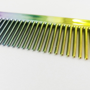 Peigne arc-en-ciel électroplaqué, grand peigne en plastique pour coiffure en salon, pour hommes et femmes - Product Image 3