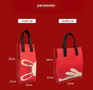 Sacs isothermes réutilisables personnalisables avec logo, pour pique-nique, livraison de repas et boissons, avec poignée - Product Image 5