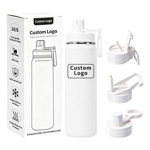 Wholesale Custom Logo 24oz Double Wall Insulated Sports Flasks Drinkware Vacuum Stainless Steel <b>Water</b> <b>Bottles</b> for Outdoors - Product Image 2