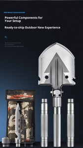 Multi-functional <strong>Folding</strong> <strong>Shovel</strong> Heavy Duty Outdoor Survival <strong>Shovel</strong> for Camping Hiking Emergency Gardening Off-Road - Product Image 3