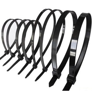 Custom Good Quality Self-Locking Wire Cable Zip Ties Manufacturer Strong Black Heavy Duty Pa66 Plastic Nylon Cable Ties