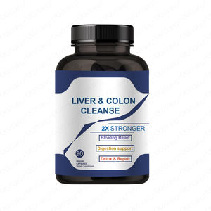 NOUVEAU Cpasules de nettoyage du foie et du côlon Supplément à base de plantes pour la digestion <span class=keywords><strong>Detox</strong></span> & Repair Foie Colon 90 Cpasules pour adulte - Product Image 1