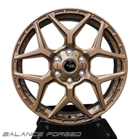 Jantes tout-terrain forgées aspect Beadlock bronze mat, 17-22 pouces, concaves profondes, 5x127 6x139.7, compatibles F150 Dodge Toyota RAV4 CR-V Tesla Jeep