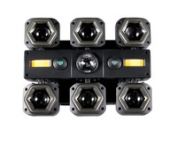 Projecteur Laser 6 Têtes Effet Balle Magique pour Bateau Pirate, Lumière d'Ambiance Colorée pour Bar, Scène et Discothèque