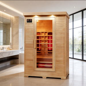 Nouveau sauna intérieur en bois massif personnalisé 2026 pour une personne, bien-être et thérapie par la vapeur - Product Image 1