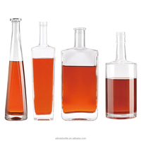 Botol Minuman Keras Kosong 700ml 750ml Untuk Rum Whisky Vodka Spirit Dengan Tutup Gabus Untuk Minuman Keras Whisky