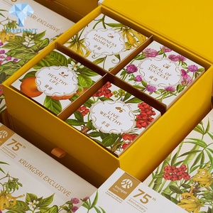 Custom Luxury Food Grade Art Design Paper Packaging With Dividers Mooncake Gift Packaging <b>Box</b> - Product Image 5