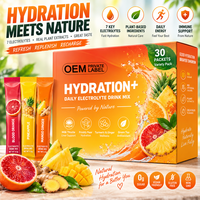 Poudre d'électrolytes 7-en-1 OEM : Chardon-Marie, Figue de Barbarie, Gingembre |   Ingrédients naturels |   Hydratation Sport Randonnée