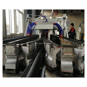 Máquina de Extrusión de Tuberías DWC, Tubería Corrugada de <span class=keywords><strong>Doble</strong></span> <span class=keywords><strong>Pared</strong></span> de HDPE para Drenaje y Aguas Residuales Industriales - Product Image 2