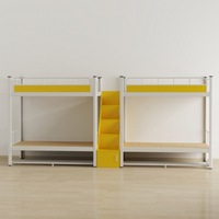 Lit superposé double en fer forgé moderne pour appartement, dortoir étudiant, usage commercial