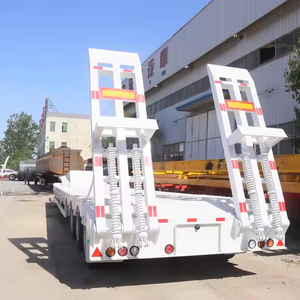 Remolque de Plataforma Baja de 100 Toneladas, 3 Ejes, para Transporte de Contenedores, Excavadoras y Equipos Pesados - Product Image 4