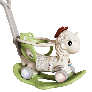 Caballo mecedora de unicornio, un juguete divertido para niños, superventas, caballo mecedora ambiental, adecuado tanto para uso en interiores como en exteriores - Product Image 1