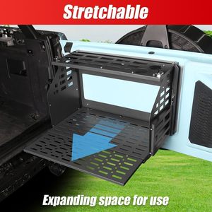 Mesa para Puerta Trasera para <span class=keywords><strong>Ford</strong></span> <span class=keywords><strong>Bronco</strong></span> 2/4 Puertas 2021-2026, Estante de Carga Resistente, Panel Molle, Soporte de Almacenamiento - Product Image 3