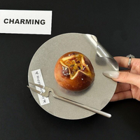 Nouveau Plateau Rond 2026 pour Café, Gâteaux et Desserts – Vaisselle de Table Occidentale pour Thé et Collations